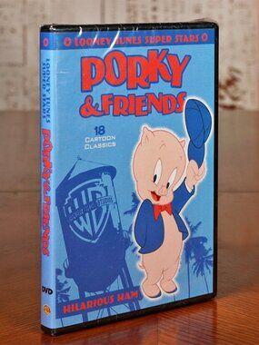 Looney Tunes Super Stars Porky & Friends DVD 18 Cartoon Classics Sealed